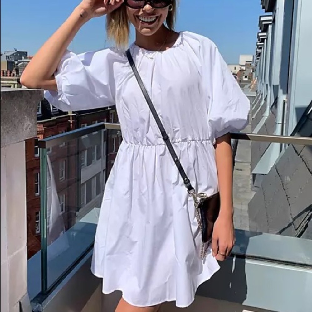 ASOS DESIGN small cotton smock mini dress